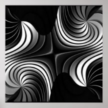 affiche abstraite de rayures en aluminium