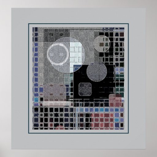 Affiche abstraite - progression