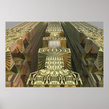 Affiche artistique du résumé 3d