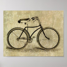 Affiche :  Bicyclette vintage