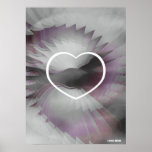 Affiche blanche Cust. de paix montante affectueuse