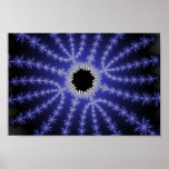 Affiche bleue profonde