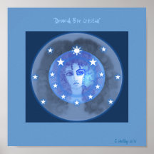 Affiche céleste bleue de "Devorah"
