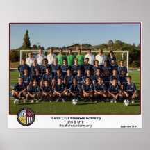 Affiche combinée d'équipe