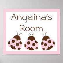 Affiche/copie adorables de coccinelle de mod