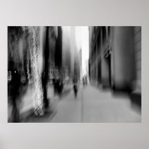 Affiche d'abrégé sur monochrome de NYC