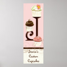Affiche d'affaires de boulangerie de dessert de mo