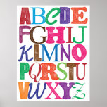 Affiche d'alphabet