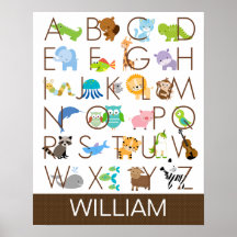Affiche d'alphabet pour des enfants
