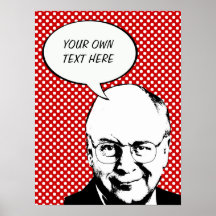 AFFICHE D'ART DE DICK CHENEY POP