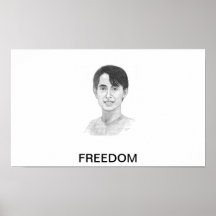 AFFICHE D'AUNG SAN SUU KYI