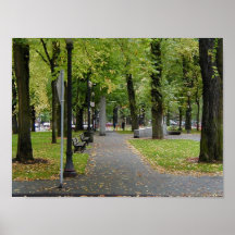 Affiche d'automne de blocs de Portland Orégon Sout