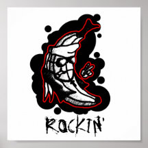 Affiche de banane de Rockin
