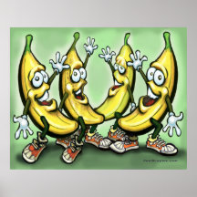 Affiche de bananes