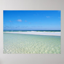 Affiche de banc de sable et de surf