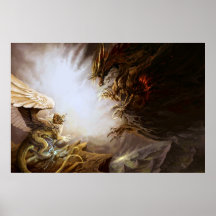 Affiche de bataille de dragon