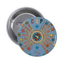 Affiche de bleu de coupe du monde de Quidditch Pin's Avec Agrafe