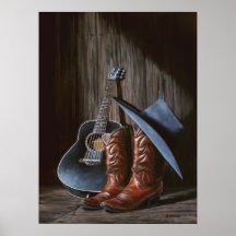 Affiche de "bottes" de musique du comté