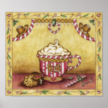 Affiche de café de pain d'épice