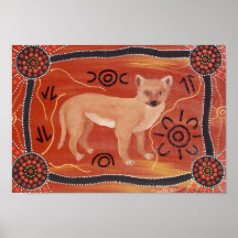 Affiche de chiot de dingo par Mundara