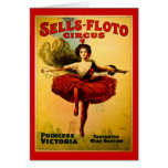 Affiche de cirque de Ventes-Floto de cru Carte De Vœux