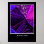 Affiche de cymbales (couleur cerise)