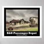 AFFICHE DE DÉPÔT DE PASSAGER DE B&O