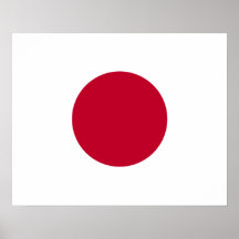Affiche de drapeau du Japon