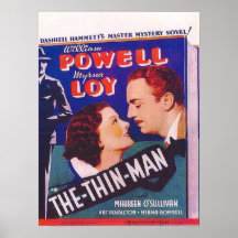 Affiche de film mince d'homme