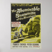 AFFICHE DE FILM VINTAGE - LE BONHOMME DE NEIGE ABO