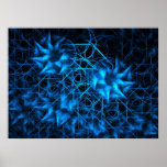 Affiche de fractale de théorie de chaos