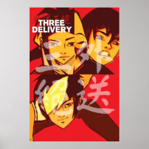 Affiche de groupe de trois Delivery™