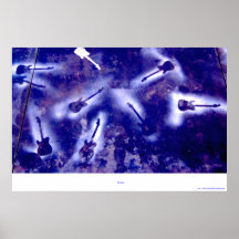 Affiche de guitare de ciel