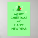 Affiche de Joyeux Noël et de bonne année
