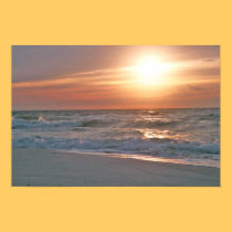 Affiche de lever de soleil de plage de Pensacola affiches