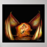 Affiche de lumière du feu (ÉNORME)