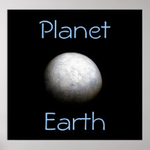 Affiche de modèle de la terre de planète