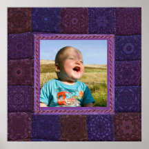 Affiche de modèle photo de patchwork
