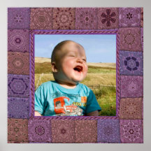 Affiche de modèle photo de patchwork