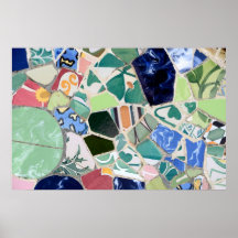 Affiche de mosaïques de Guell de parc