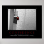 Affiche de motivation de "confiance" de coccinelle