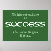 Affiche de motivation de succès