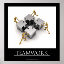 Affiche de motivation de travail d'équipe