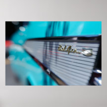 ' Affiche de nageoire caudale de 57 Chevy