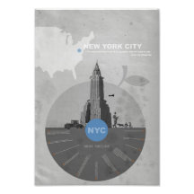 Affiche de New York City Photographie