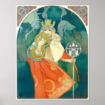 Affiche de Nouveau d'art de ~ d'Alphonse Maria Muc