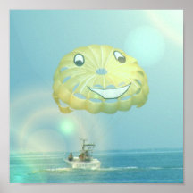 Affiche de parachute ascensionnel
