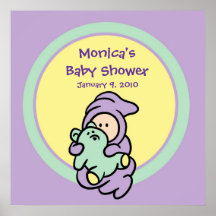 Affiche de partie de souvenir pour le baby shower