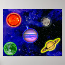 Affiche de peinture de l'espace