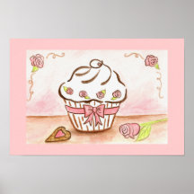 Affiche de petit gâteau